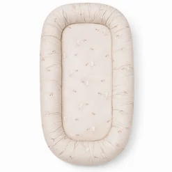 Babynest - 86x46x14,5 cm - Sandfarvet med kaniner