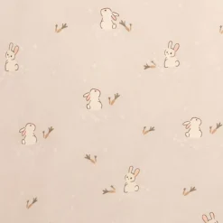 Babynest - 86x46x14,5 cm - Sandfarvet med kaniner