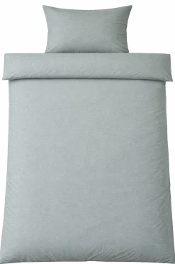 Baby sengetøj 70x100 cm - Bomulds flonel - Green Melange