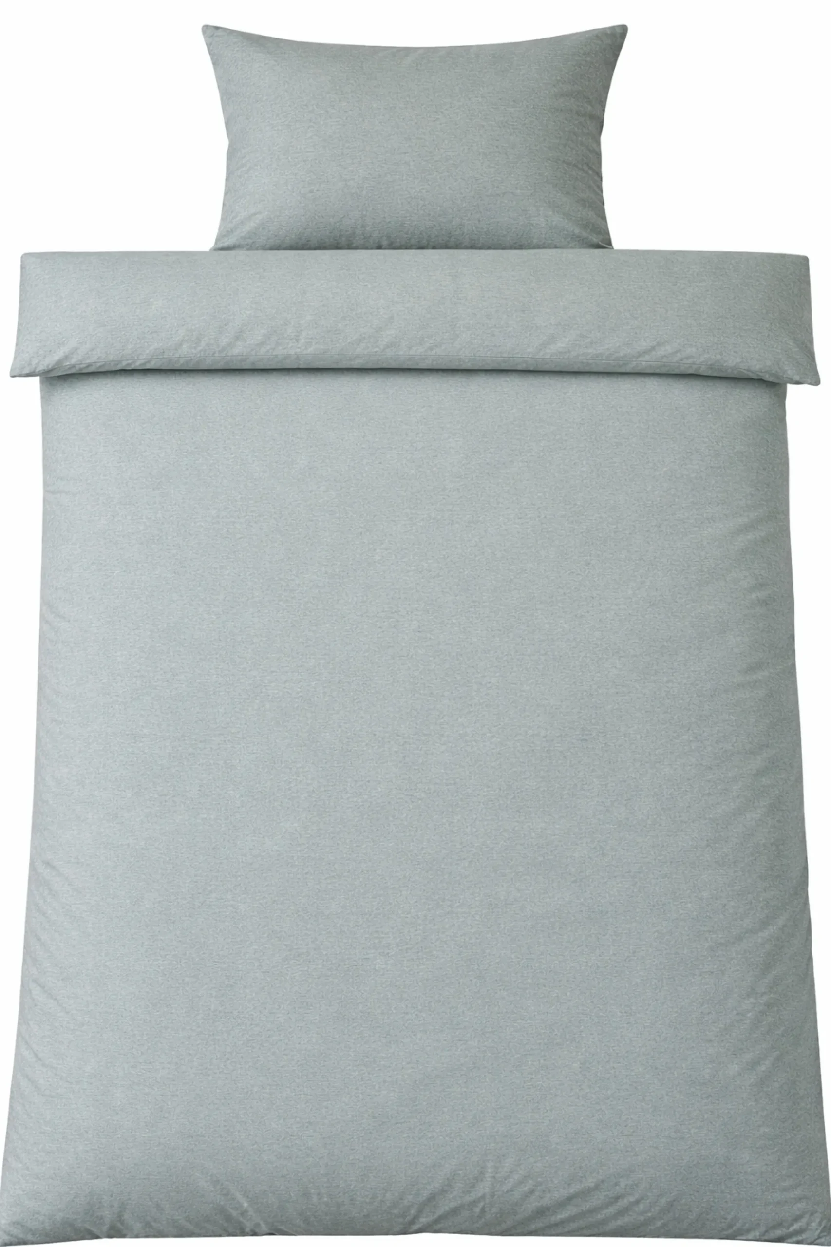 Baby sengetøj 70x100 cm - Bomulds flonel - Green Melange