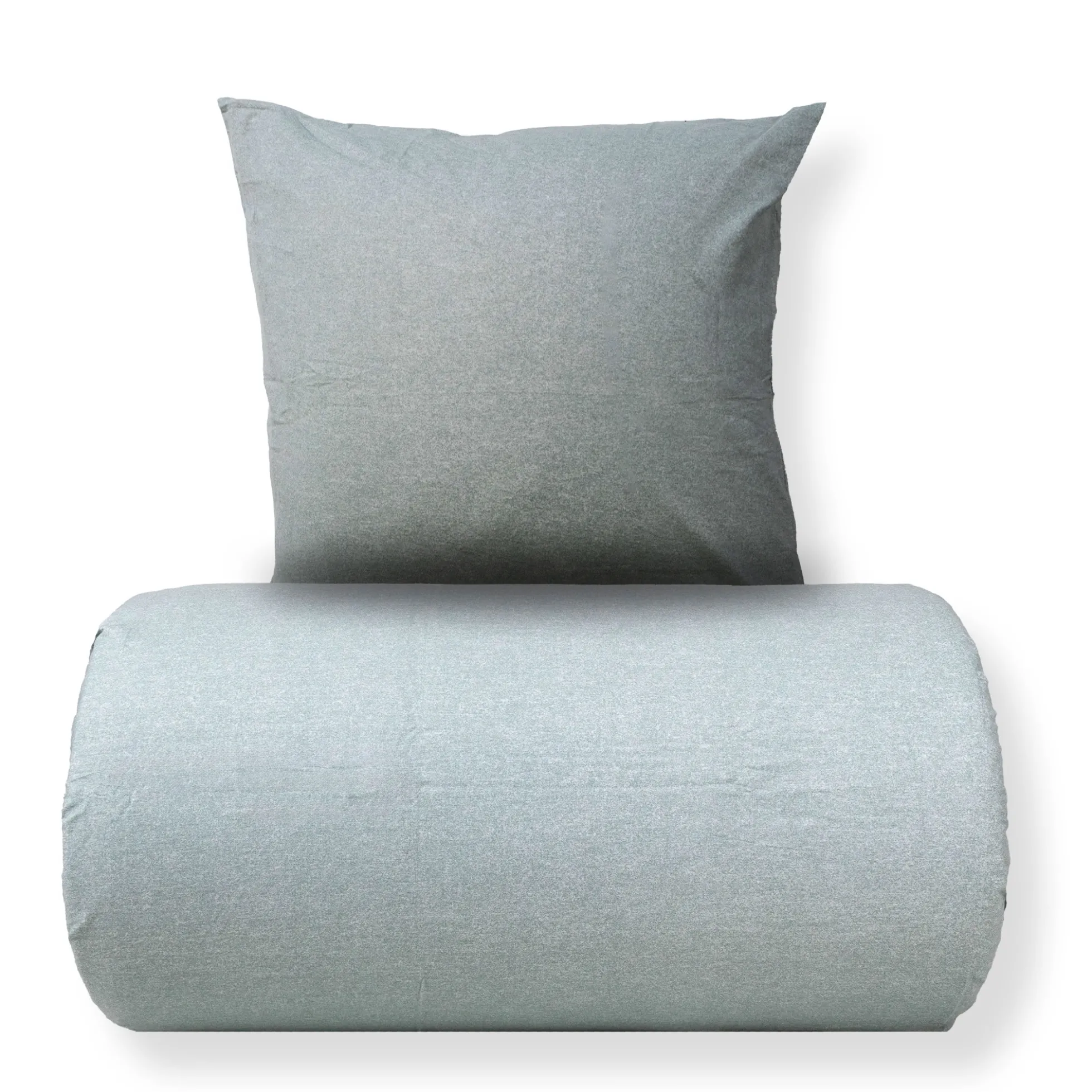 Baby sengetøj 70x100 cm - Bomulds flonel - Green Melange
