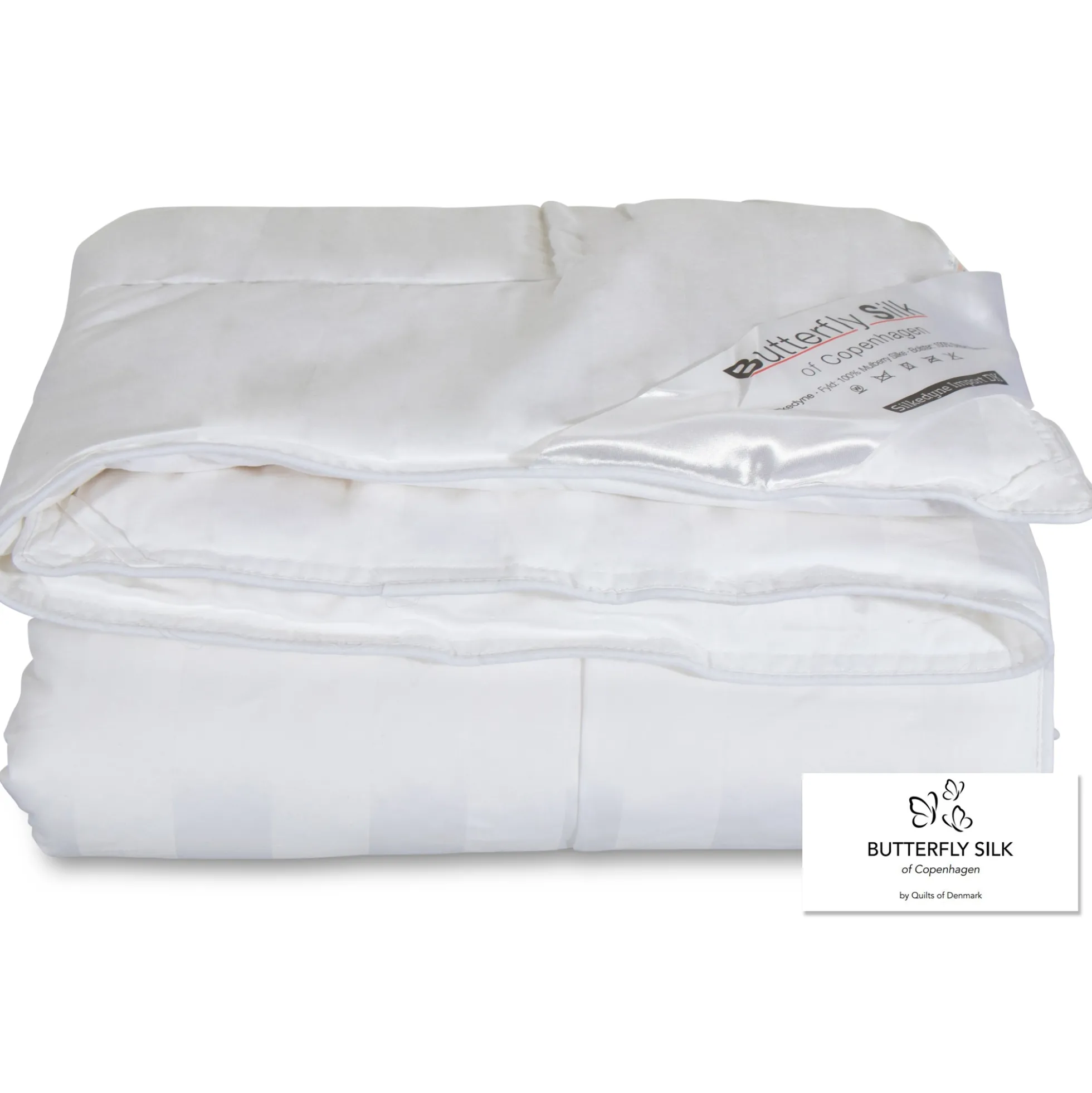 Baby silkedyne - Helårsdyne 100% langfibret silke - 70x100 cm - Butterfly Silk