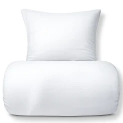 Bambus dobbelt sengetøj 200x220 cm - 100% bambus - Hvidt satinvævet