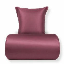 Bambus dobbelt sengetøj 200x220 cm - 100% bambus - Bordeaux satinvævet