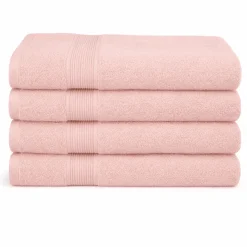 Bambus håndklæde - Badehåndklæde 70x140 cm - Bambus/bomuldsfrotté - Rosa