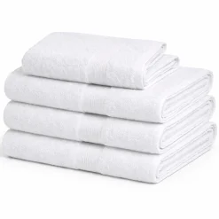 Bambus håndklæde - Gæstehåndklæde 40x60 cm - Bambus/bomuld - Hvid