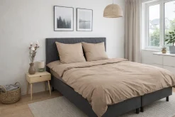 Bambus pudebetræk 60x63 cm - 100% bambus - Champagne farvet satinvævet