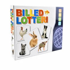 Billedlotteri med dyr - 6 plader og 54 billedkort