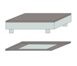 Blødt kuvertlagen 90x210 cm - 100% bomuldssatin - 8 cm i højden - Antracit gråt lagen til topmadras - Borås Cotton Cloud satin lagen