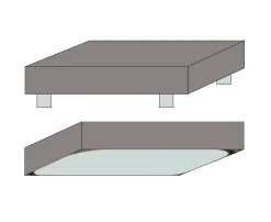 Blødt lagen 90x210 cm - Faconlagen i 100% bomuldssatin - Antracit gråt boxlagen til madras - Borås Cotton Cloud satin lagen