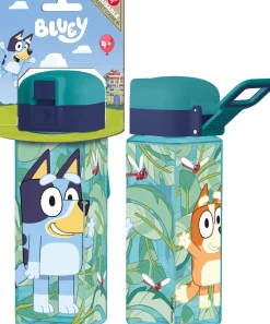 Bluey drikkedunk - Vandflaske med låse flipfunktion og drikketud