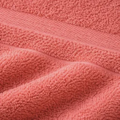 Bomulds håndklæde - 100% bomuld - Badehåndklæde 65x130 cm - Coral