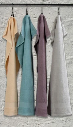 Bomulds håndklæde - 100% bomuld - Badelagen 100x150 cm - Magnolia - Creme