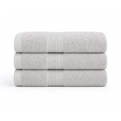 Bomulds håndklæde - 100% bomuld - Gæstehåndklæde 40x60 cm - Magnolia - Lysegrå