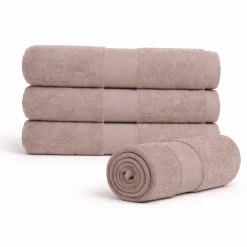 Bomulds håndklæde - 100% bomuld - 50x100 cm - Diamant - Sand