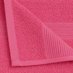 Bomulds håndklæde - 100% bomuld - 50x100 cm - Rosa