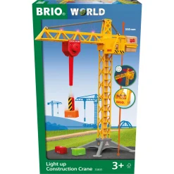 BRIO Byggekran med lys - BRIO-tog sæt - 33835
