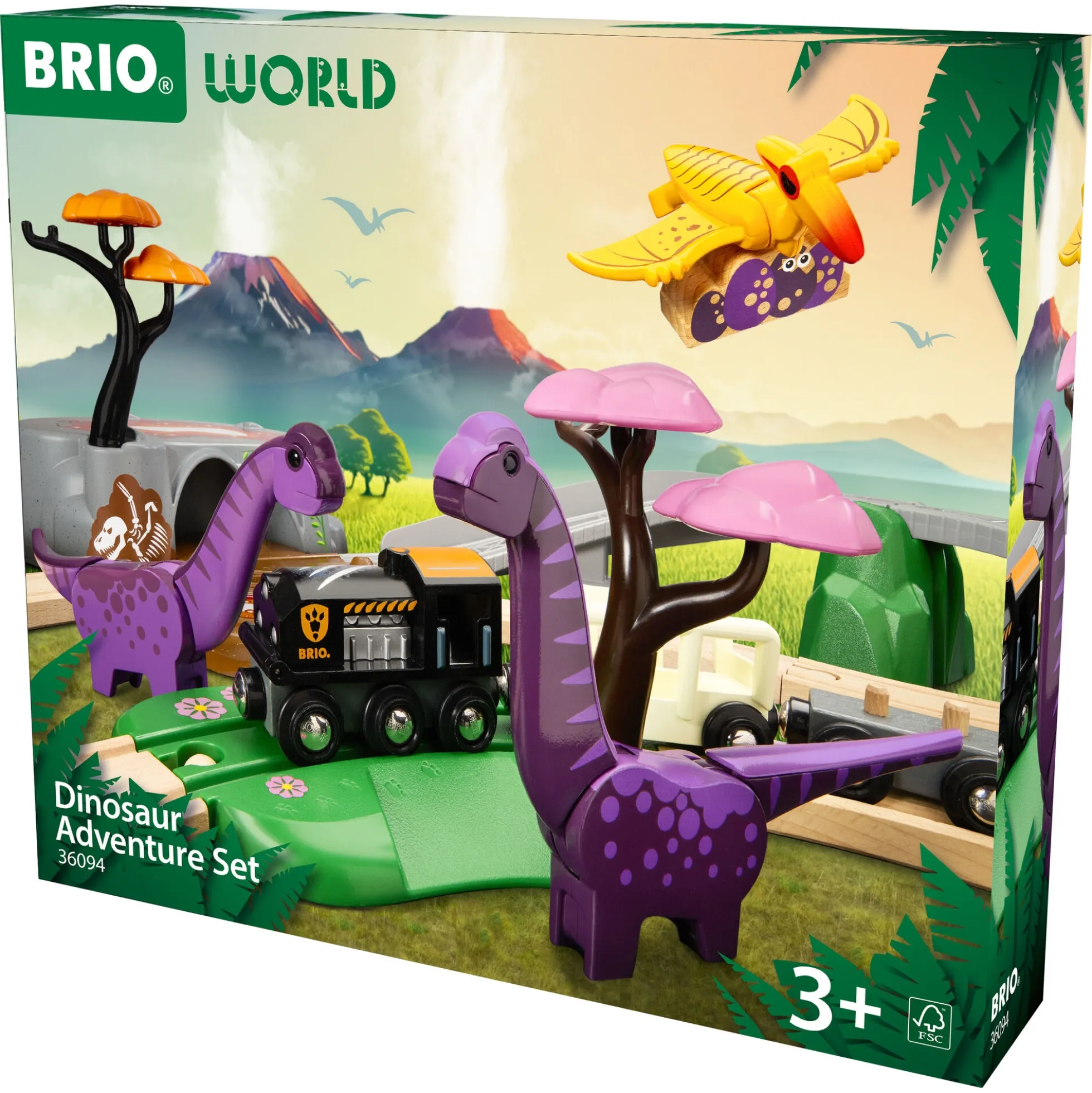 BRIO Dinosaureventyr sæt - BRIO-togbane - 36094