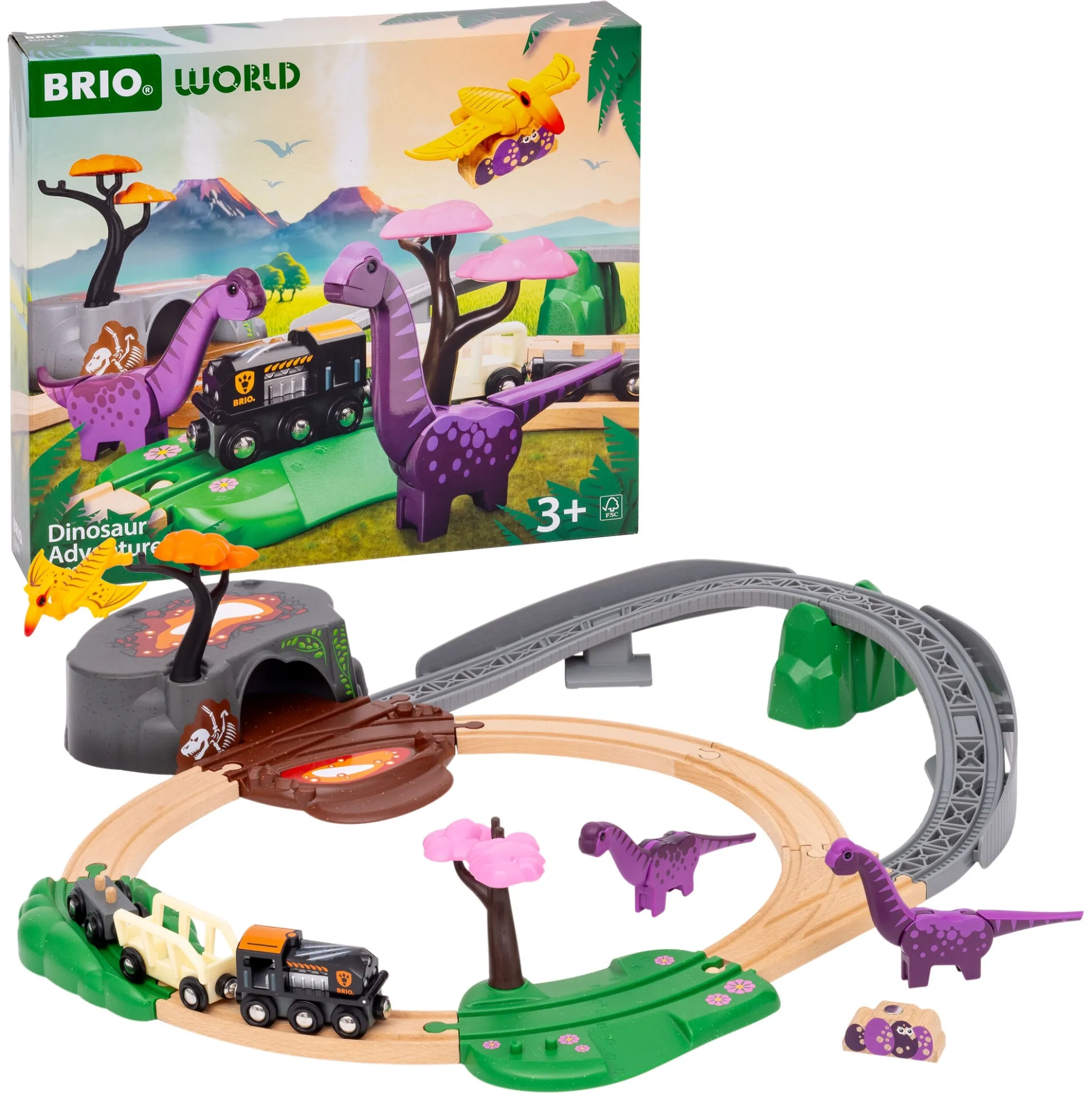 BRIO Dinosaureventyr sæt - BRIO-togbane - 36094
