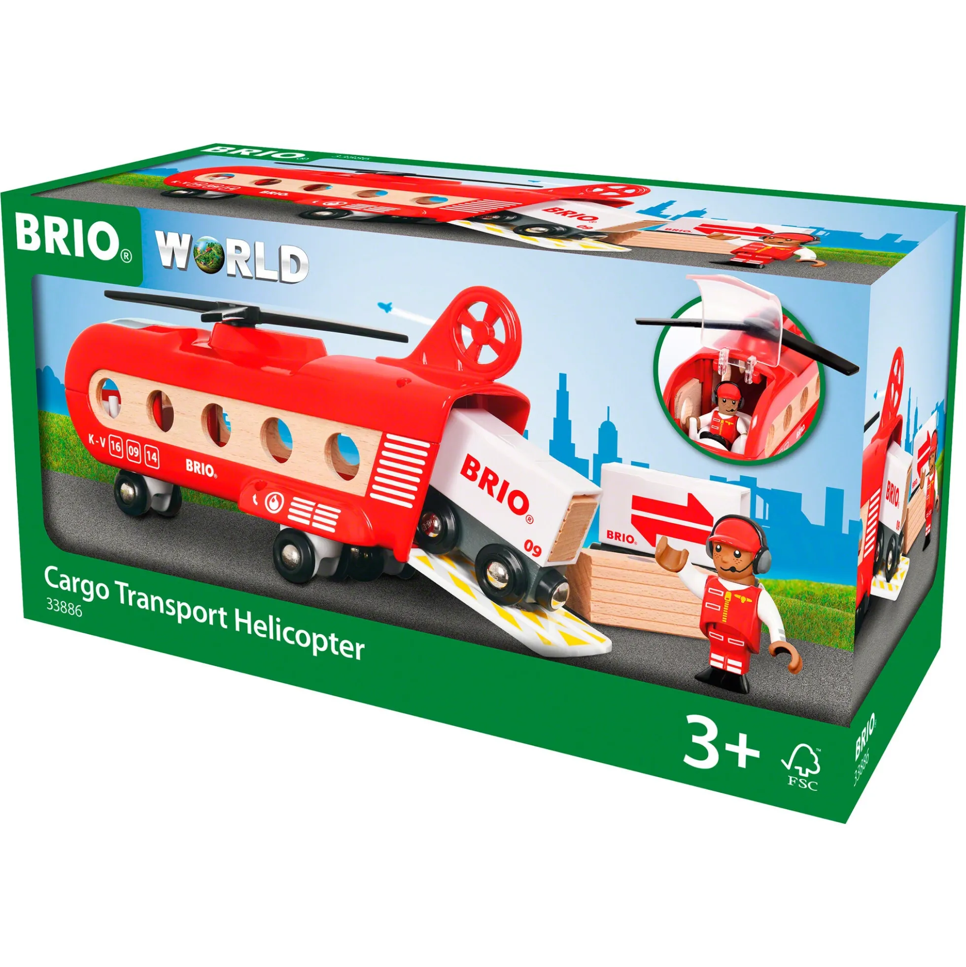 BRIO Fragthelikopter - BRIO-tog sæt- 33886