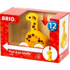 BRIO Push & Go Giraf - BRIO-klassiker i træ - 30229