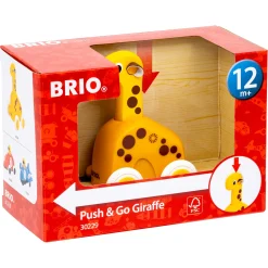 BRIO Push & Go Giraf - BRIO-klassiker i træ - 30229