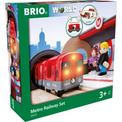 BRIO Tog - Togbane, Metro - BRIO-tog sæt- 33513