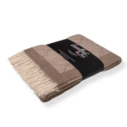 Cashmere uldplaid 130x200 cm - Toscana Spago naturfarvet plaid