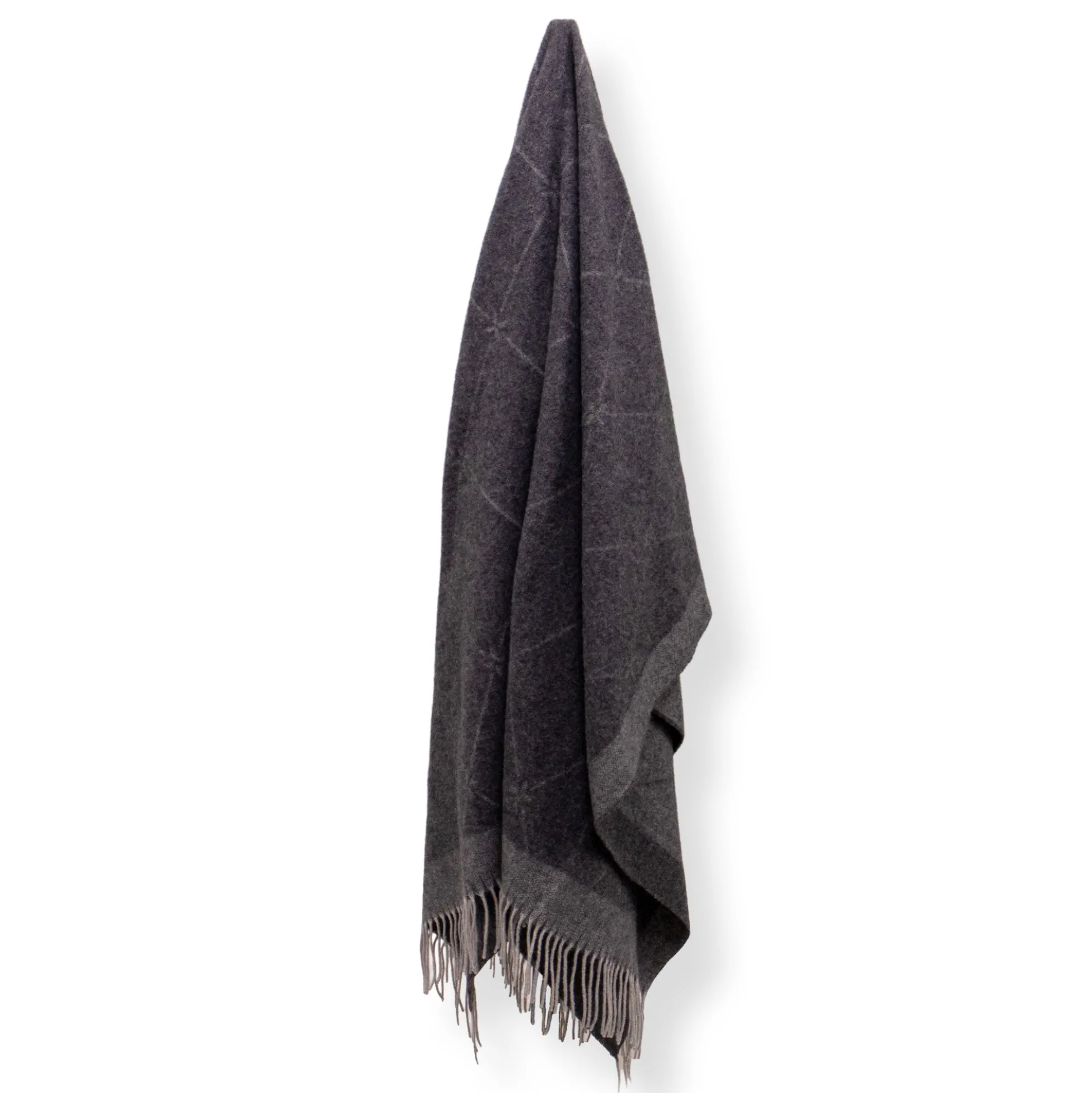Cashmere uldplaid 130x200 cm - Toscana Perlagrigio grå plaid