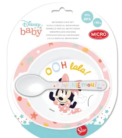 Disney Minnie Mouse børneservice - Spisesæt til børn - Skål og ske