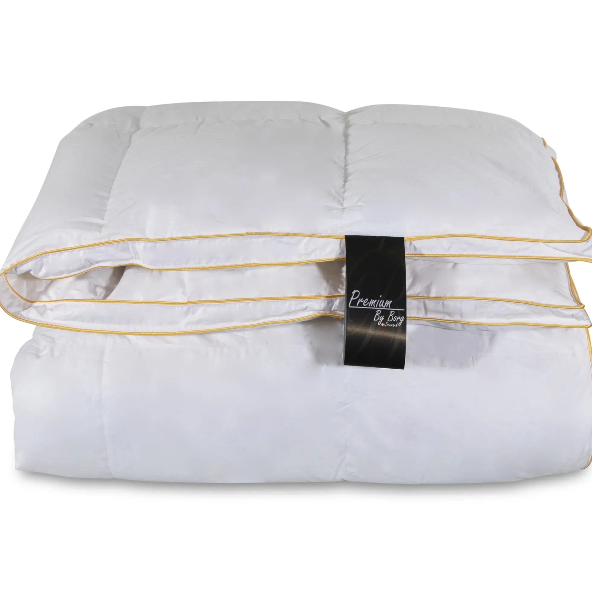 Dobbelt gåsedunsdyne - Varm helårsdyne - 200x220 cm - Premium By Borg - Gulddynen varm