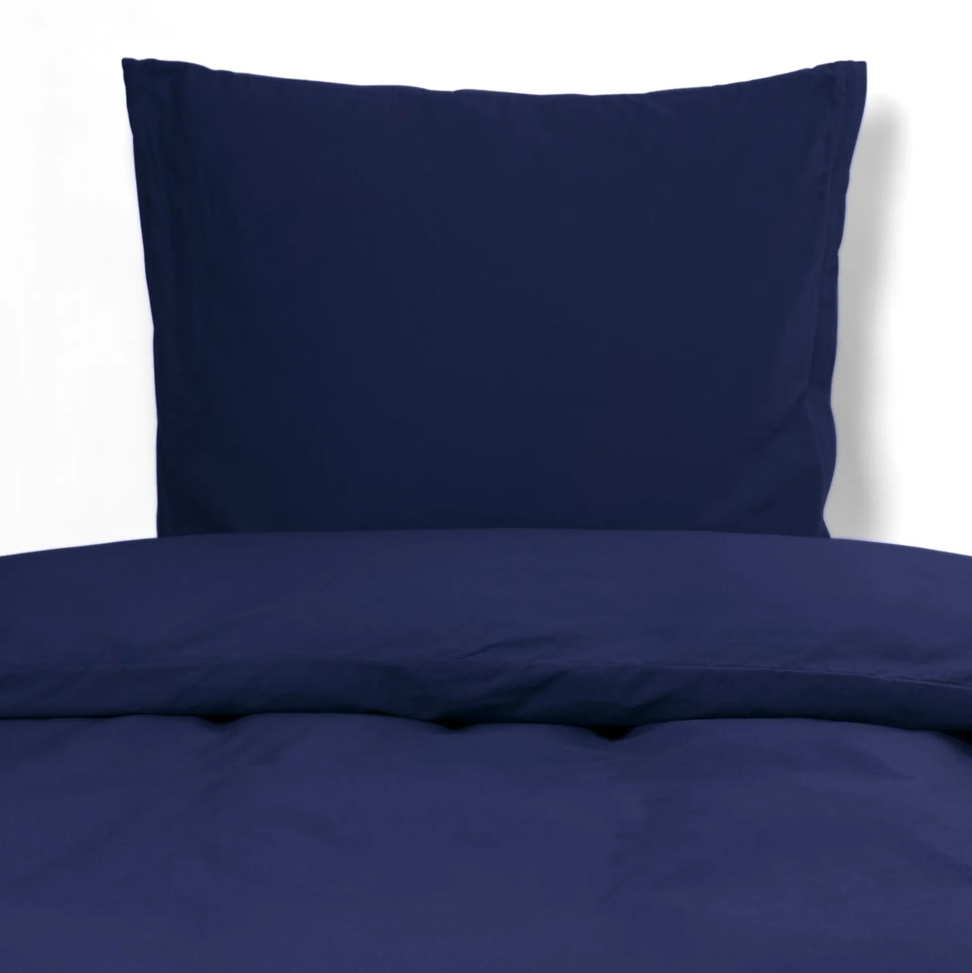Dobbelt sengetøj 200x220 cm - Stonewashed - Firm deep blue