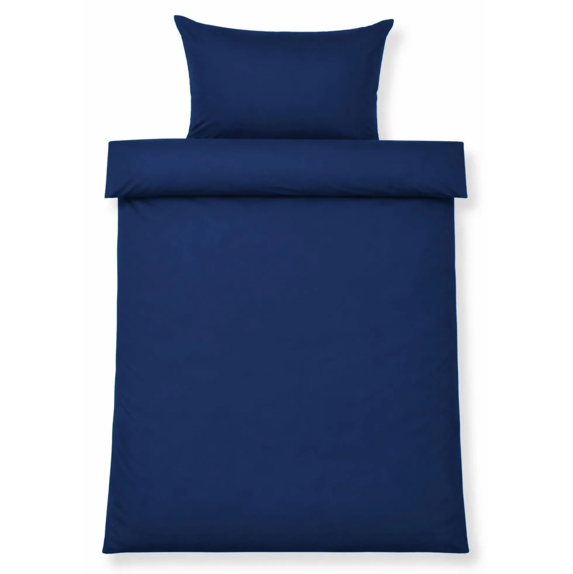 Dobbelt sengetøj 200x220 cm - Stonewashed - Firm deep blue