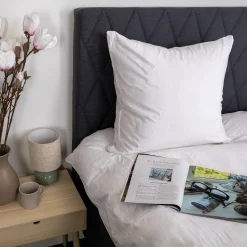 Dobbelt sengetøj 200x200 cm - Stonewashed - Firm white