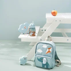 Done By Deer sæt - Madkasse, snackboks og drikkedunk - Playground - Blå