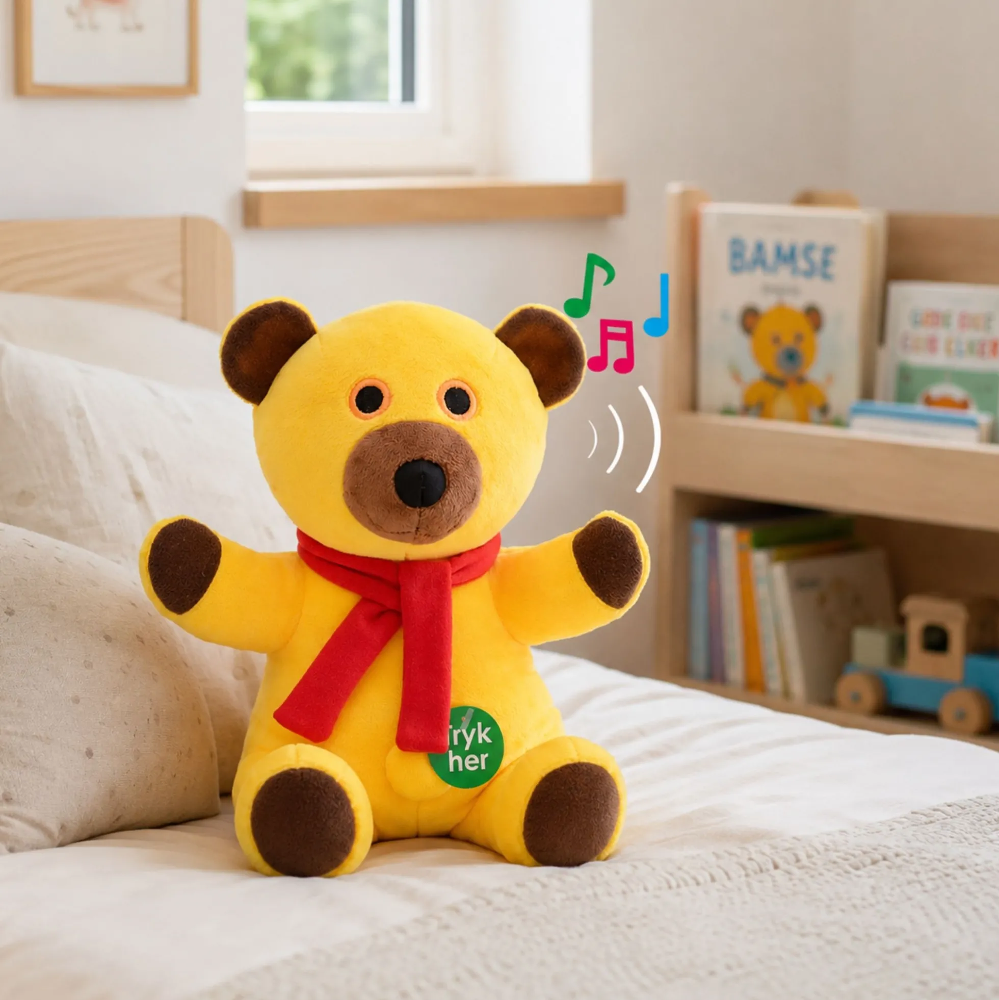 DR talende Bamse - Plysfigur med lyd - 25 cm