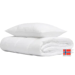 Dyne-pude sæt - Allergivenlig og praktisk sommer fiberdyne og pude - 140x200 cm - Komplett fra Høie Of Scandinavia