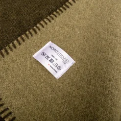 Eksklusiv uldplaid - 100% Uld - 140x200 cm - Ekstra kraftig kvalitet - Oslo Grøn