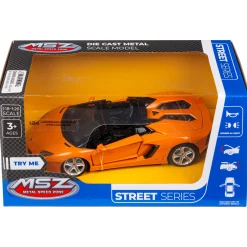 Elektrisk legetøjsbil - Sportsbil - Orange metal - MSZ