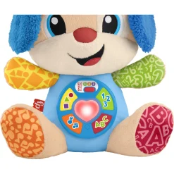 Fisher-Price Laugh & Learn Smart Stages Hvalp musikbamse med 80+ lyde og sange - 30 cm
