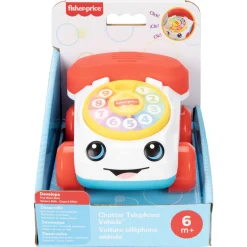 Fisher-Price mini-telefon med lyde - Skubbelegetøj for de mindste