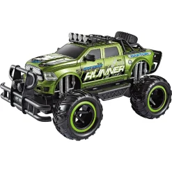 Fjernstyret Raptor Runner offroad bil med genopladeligt batteri - Grøn - 1:12