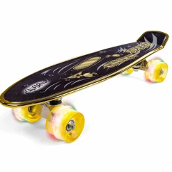 Golden Speed skateboard 56x15 cm - Med LED lys