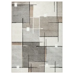 Gulvtæppe - 140x200 cm - Beige med mønster - Thales - Nordstrand Home
