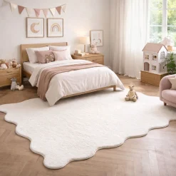 Gulvtæppe - 140x200 cm - Creme - Shape - Nordstrand Home