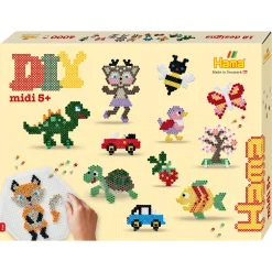 Hama Midi gaveæske - 4000 perler og 2 stiftplader - Perlesjov