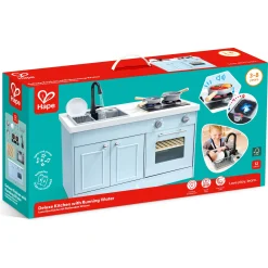 Hape Deluxe legekøkken - legekøkken med rindende vand, lys og lyd - 85x50x80 cm
