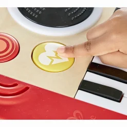 Hape DJ Mix & Spin Studio - musiklegetøj med 18 tangenter, lys og DJ-lyde - fra 12 mdr.
