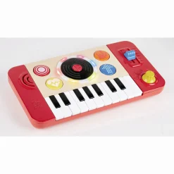 Hape DJ Mix & Spin Studio - musiklegetøj med 18 tangenter, lys og DJ-lyde - fra 12 mdr.
