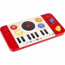 Hape DJ Mix & Spin Studio - musiklegetøj med 18 tangenter, lys og DJ-lyde - fra 12 mdr.